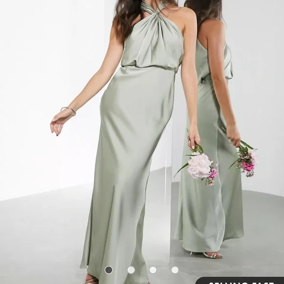 short beach dresses MIKUTA Blue V Neckline Beaded RESORT '26 DROP 3 This easygoing above Color:Silver Blue